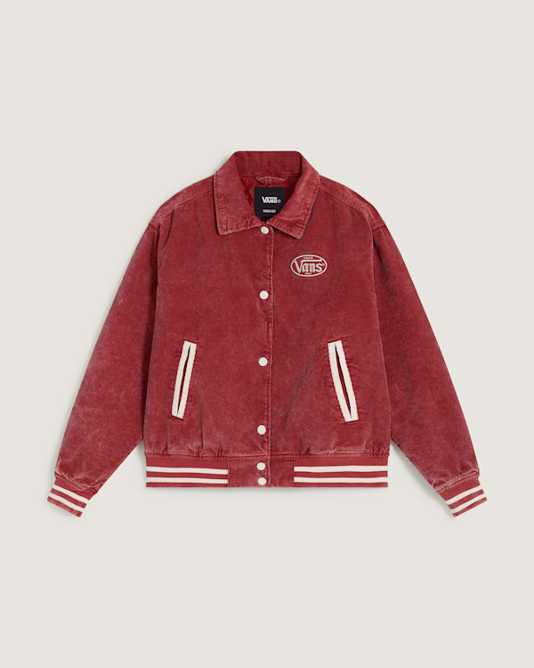 Vans - Milliken Varsity Jacket, Woman, Red, Size: XS
