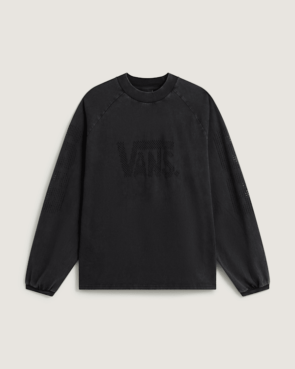 Vans - A.O.D. by Slam Jam Lasered Long Sleeve T-Shirt, Man, Black, Size: L