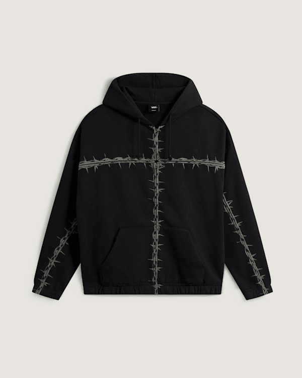 Vans - A.O.D. by Slam Jam T Zipped Hoodie, Man, Black, Size: L