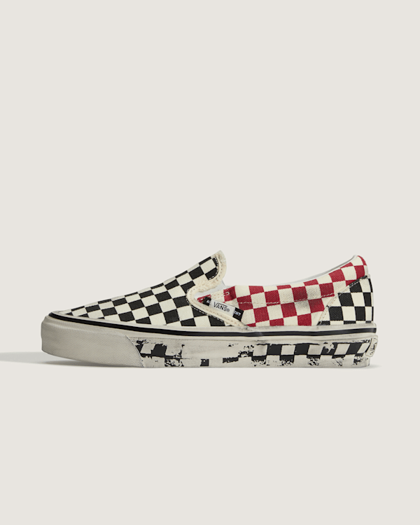 Vans - A.O.D. by Slam Jam Premium Classic Slip-On Shoes, Man, Black, Size: 2.5