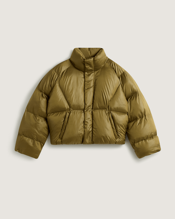Vans - Puffer Olive Brown, Woman, Green, Size: L