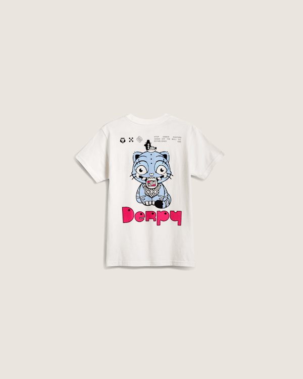 Vans - KPop Demon Hunters x Vans Kleine Kinder Derpy T-Shirt, Weiß, Größe: 6-7J