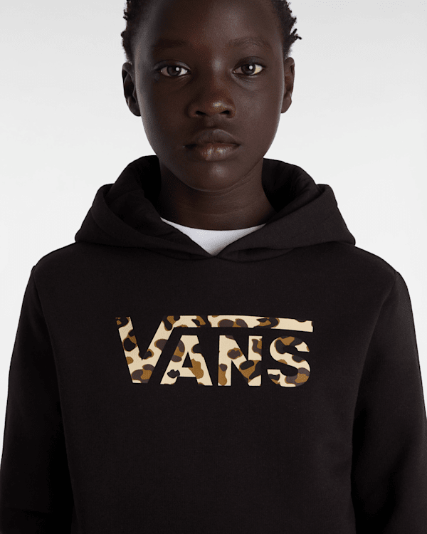 Girls Felidae Drop V pullover Hoodie (8-14 years) in Black| Vans UK