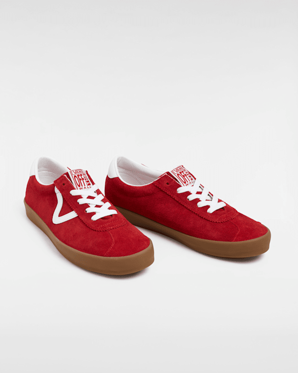国内配送 VANS SPORT LOW TRACK SPORT RED New Vans Sport Low Track Sport Red/Gum Sneakers Low-Top