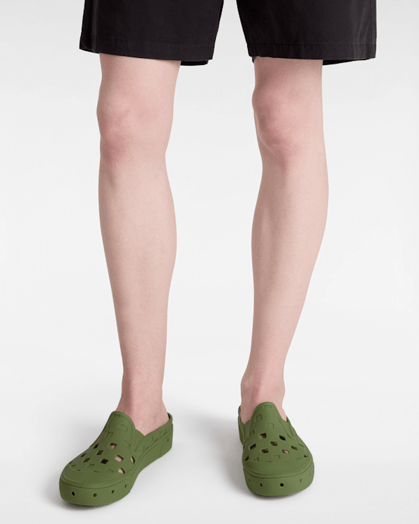 MTE Slip-On Mule TRK Shoes in Green| Vans DK