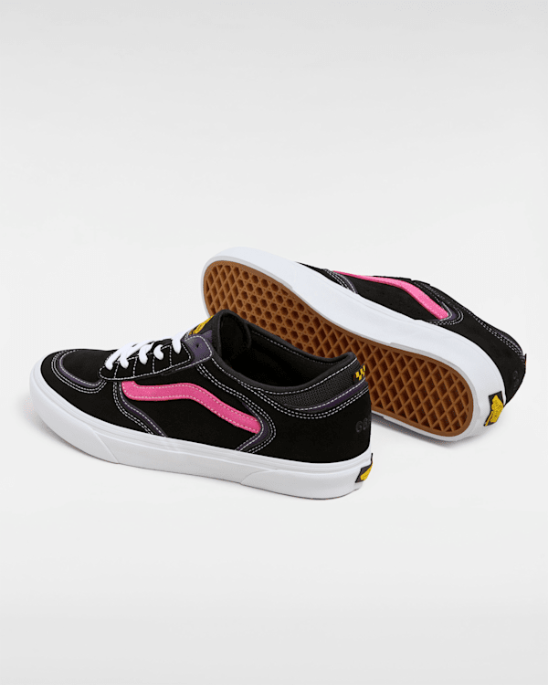 Skate Rowley Shoes in Black/Pink| Vans UK