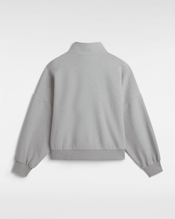 Elevated Double Knit Loose Mock Neck Sweatshirt in Grey| Vans SE