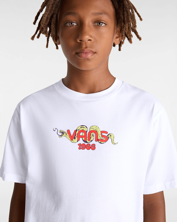 Kids Goodness Snakes T-Shirt (8-14 Years) in White| Vans CZ