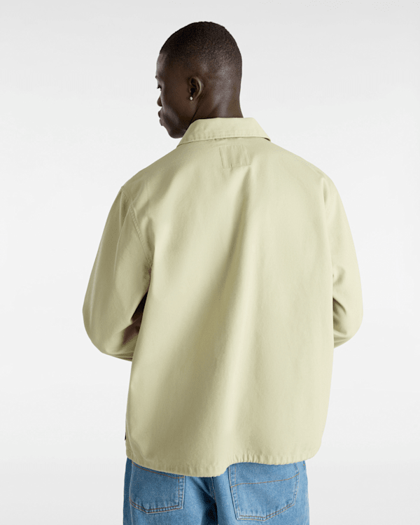 Torrey Canvas Coaches Jacket in Beige| Vans IE