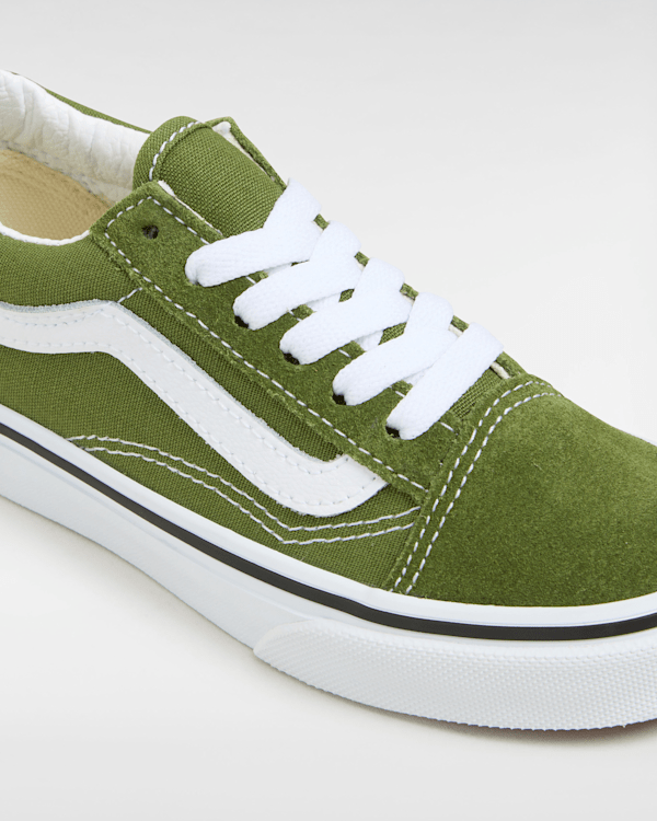 Kids Old Skool Shoes (4-8 Years) in Green| Vans UK