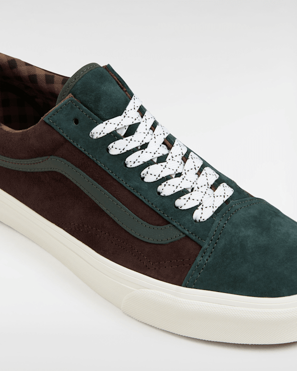 ★VANS★LX Pig Suede Old Skool Green★大人気 ヴァンズ VANS PIG SUEDE OLD SKOOL GRAPE-LEAF [VN0A4BW250K