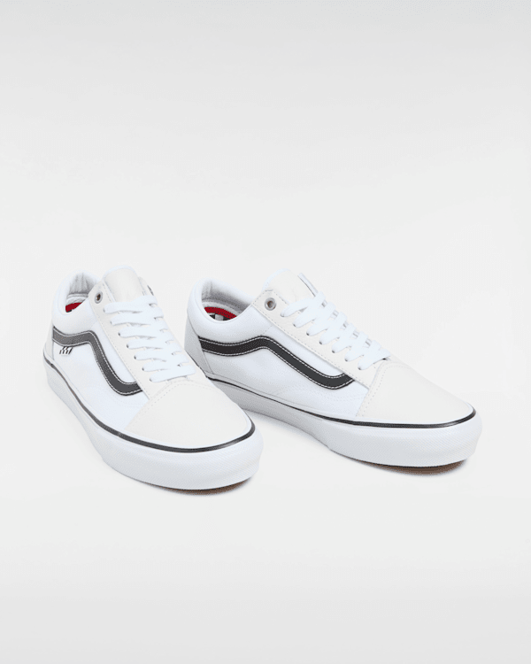 Skate Old Skool Leather Shoes in White| Vans UK