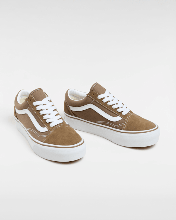 Zapatillas con plataforma Old Skool en Marrón| Vans ES