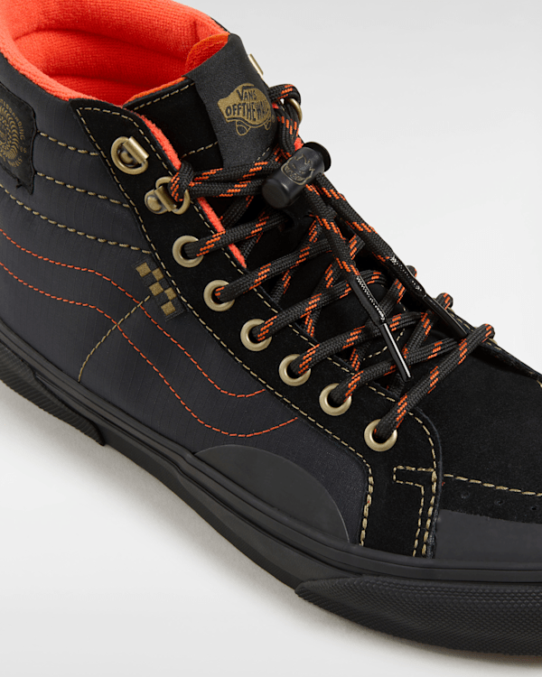 靴 Vans Spitfire Sk8-Hi skate Vans Skate x Spitfire Sk8-Hi Reissue Black & Flame Skate
