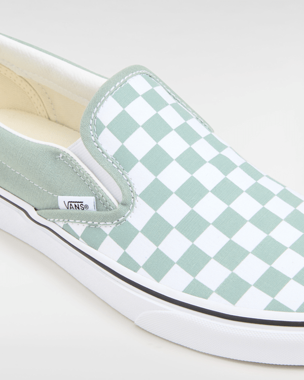 Vans Shoes Vans Old Skool Cuadros Sin Plataforma Zapatillas Sin Cordones En  Verde/Blanco| Vans ES