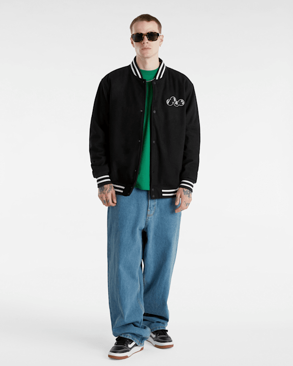 ジャケット・アウター 00s Vans scull varsity stadium jacket 00s Vans scull varsity stadium jacket - メルカリ