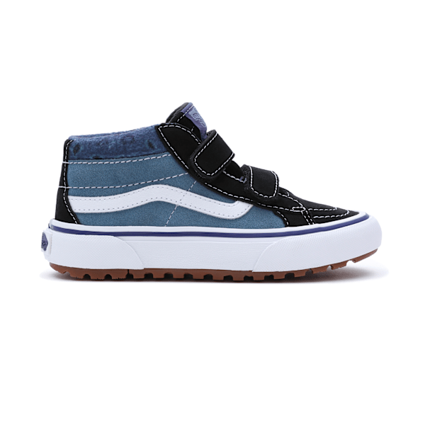 マイウェイ Kids Paisley Sk8-Mid Reissue MTE-1 Hook and Loop Shoes (4-8