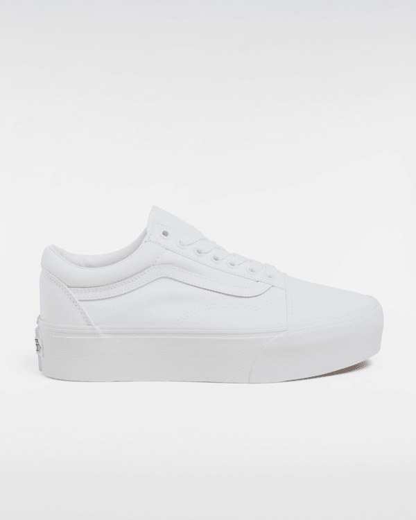 vans plateforme blanc