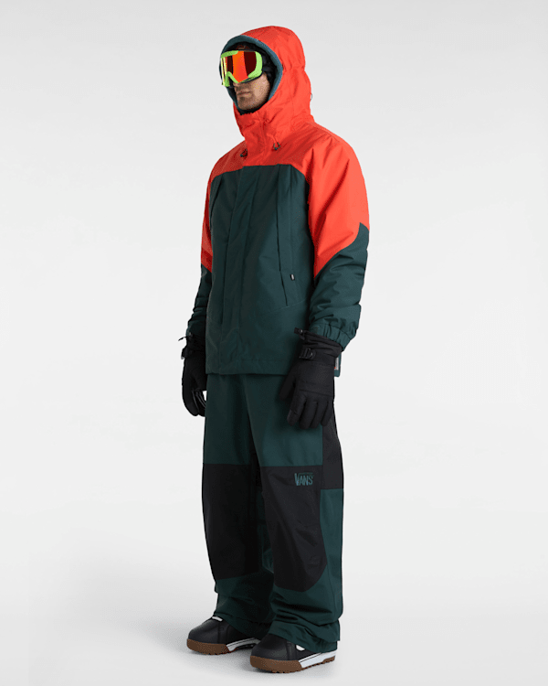 MTE Hellbound Snowboard Jacket in Green$$Red| Vans FI
