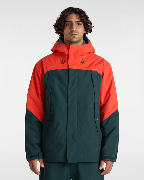 MTE Hellbound Snowboard Jacket in Green$$Red| Vans FI