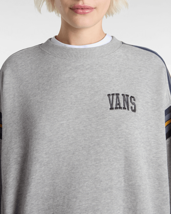 24日まで値下げ！VANS×SD LOGO CREW SWEAT Vans Spray On Loose Crew Sweatshirt Cement Heather - Billion