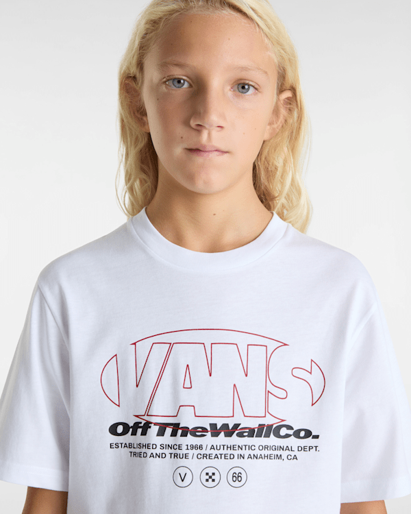 Kids Major Type T-Shirt (8-14 Years) in White| Vans UK