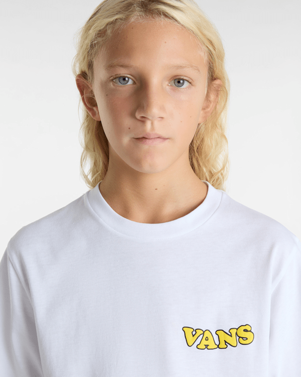 Kids Hasta La Shaka T-Shirt (8-14 Years) in White| Vans UK