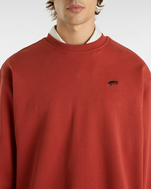 Salton Loose Crew Sweatshirt in Red| Vans UK