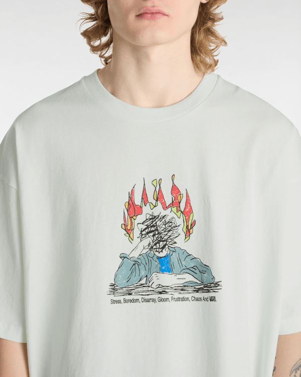 VANS ゲザゲザのSK8 Tシャツ ホワイト cabbrero1.jpg