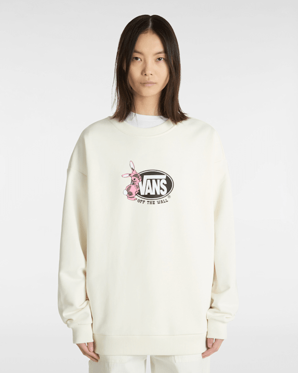 Follow Crew Sweatshirt in White| Vans UK