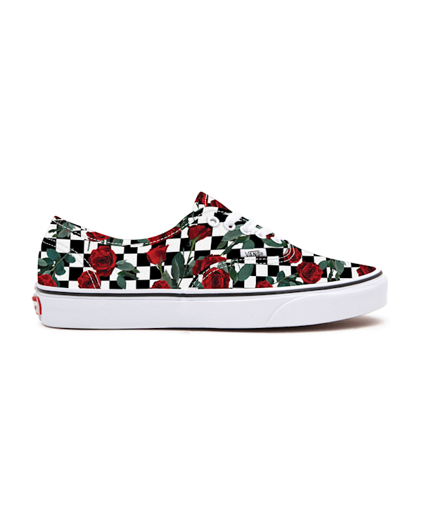 Customs Checkerboard Roses Authentic in Checkerboard| Vans UK