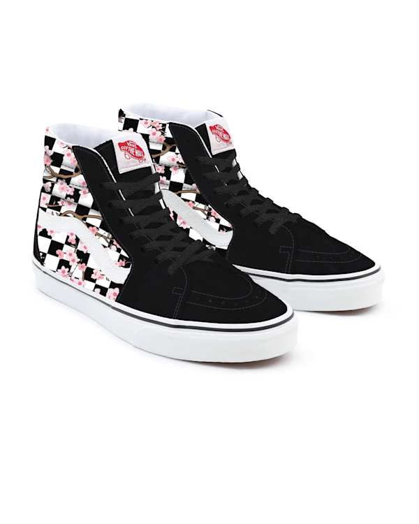 Customs Cherry Blossom Checkerboard Sk8-Hi in Multicolour