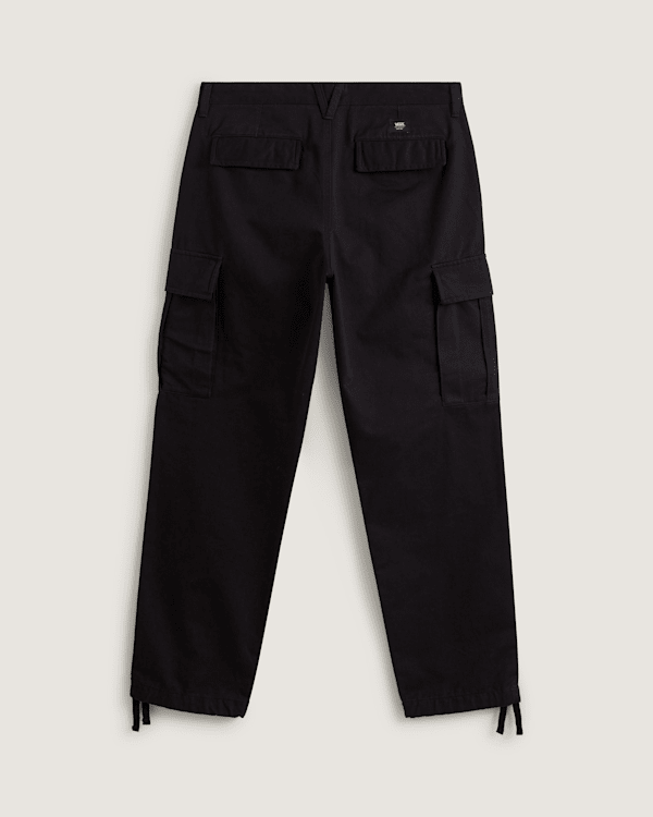 Service Cargo Loose Tapered Trousers in Black| Vans UK