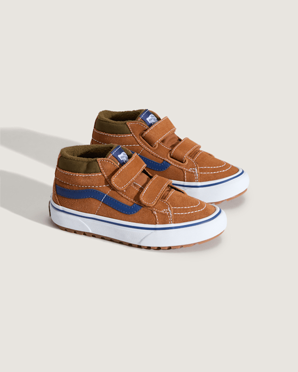 Kids Sk8-Mid Shoes (4-8 Years) in Orange/Brown| Vans UK