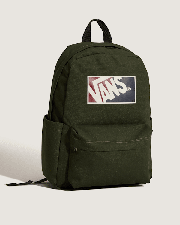 wmmw backpack【navy×green logo】 Old Skool Grom Backpack in Green| Vans UK