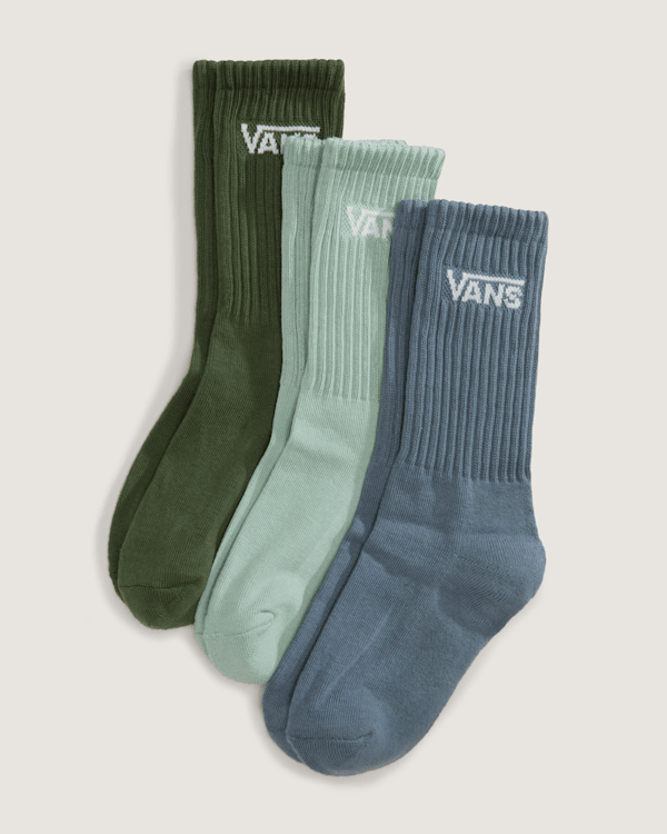 Kids Classic Crew Socks (3 Pairs) in Blue| Vans UK