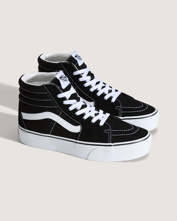 Buty zamszowe Suede Sk8-Hi Platform 2.0 w Czarny| Vans PL