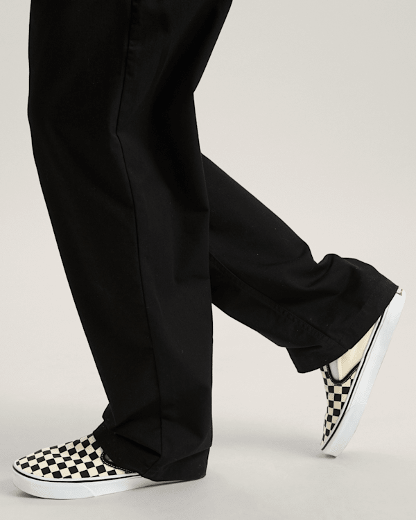 Authentic Chino Loose Trousers in Black| Vans CZ