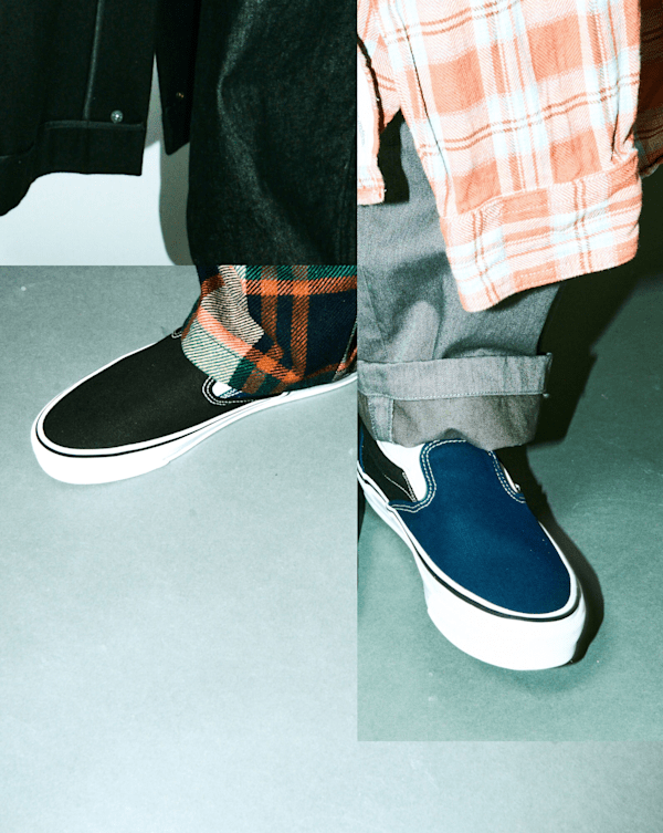 靴 VANS OTW ENGINEERED GARMENT SLIP-ON 29 Engineered Garments x Vans - OTW Classic Slip-On 98 - Black