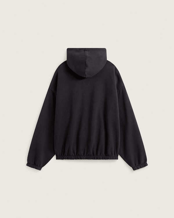 On Zipped Hoodie ブラック/Sサイズ Black Veil Zip-Up Hoodie in BLACK | alexanderwang®