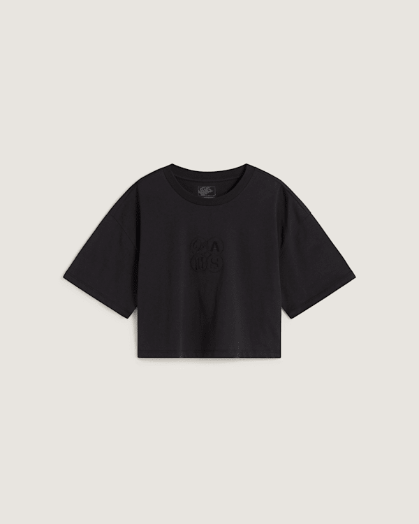 Ellipse Relax Crop T-Shirt in Black| Vans DK