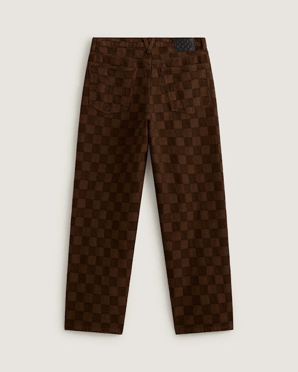 Check-5 Baggy Denim Trousers in Brown| Vans SE