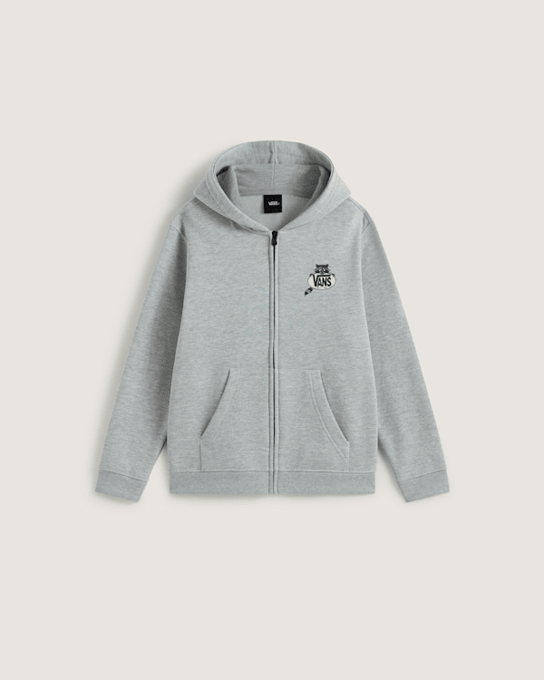 パーカー wasted youth flower can foodie grey Kids Dumpster Raccoon Zip Hoodie (8-14 years) in Grey| Vans UK