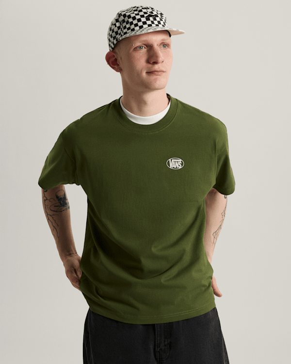 Vans Oval Logo Loose SS Tee Green Balsam — photo 3