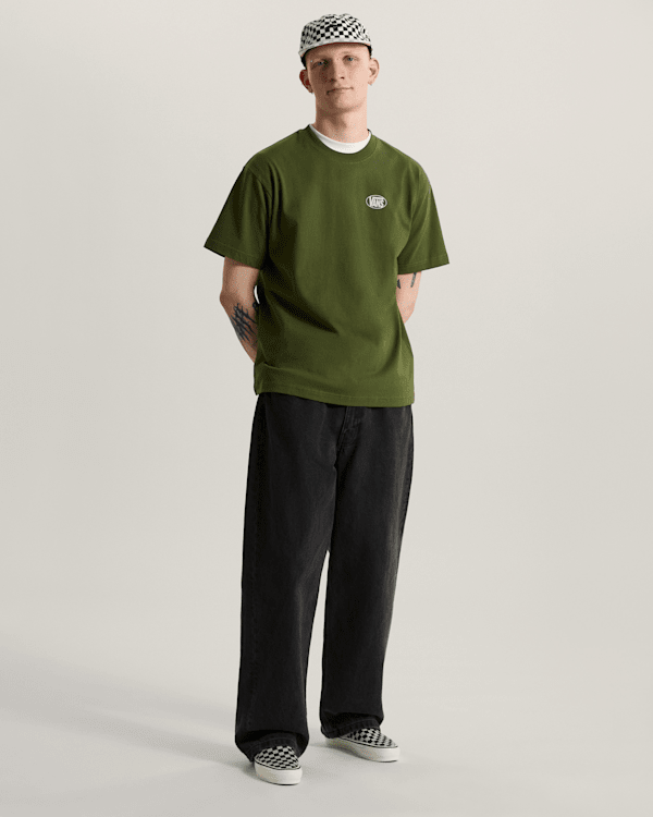 Vans Oval Logo Loose SS Tee Green Balsam — photo 5