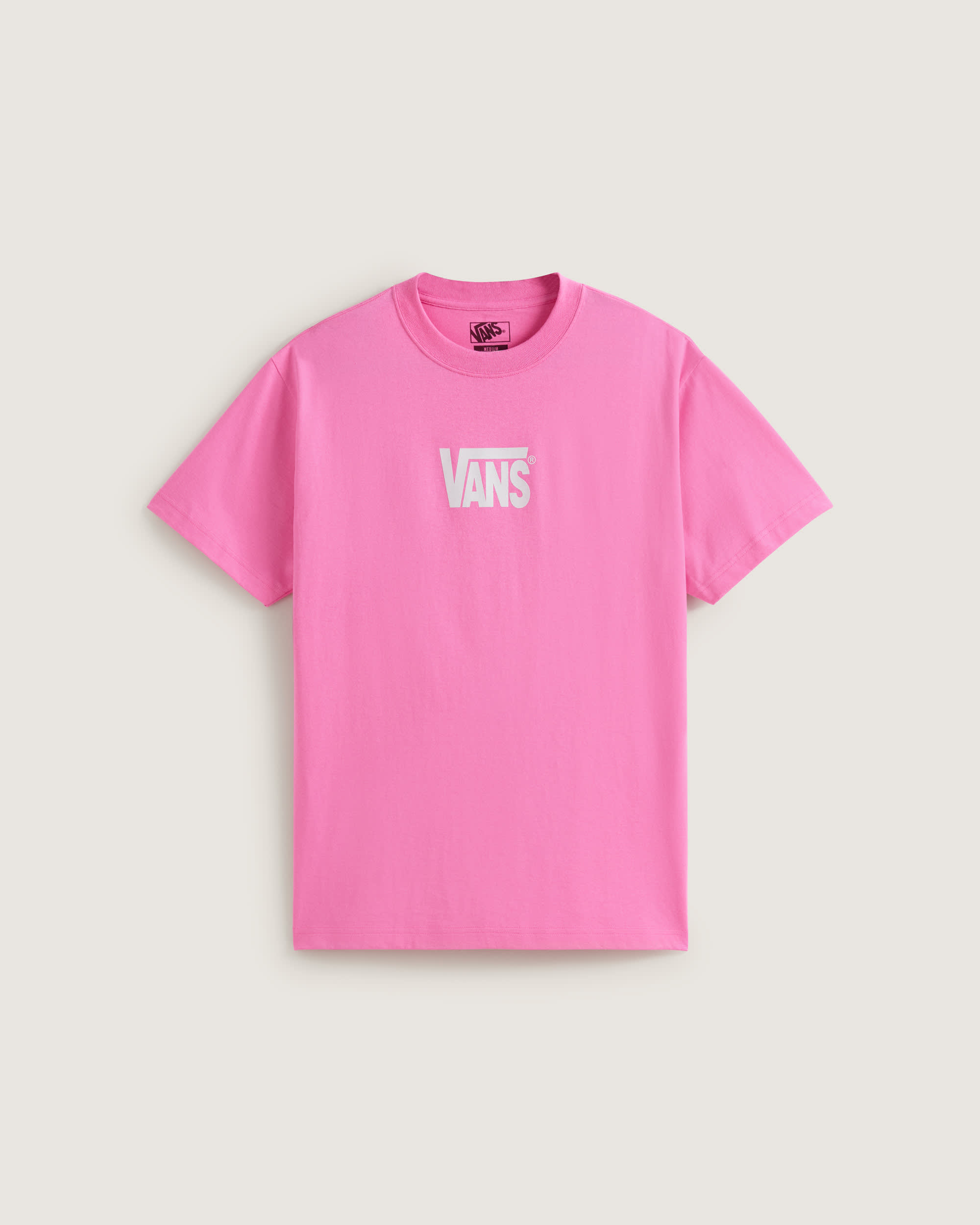 Camiseta Stretch Logo VANS Rosa HERO