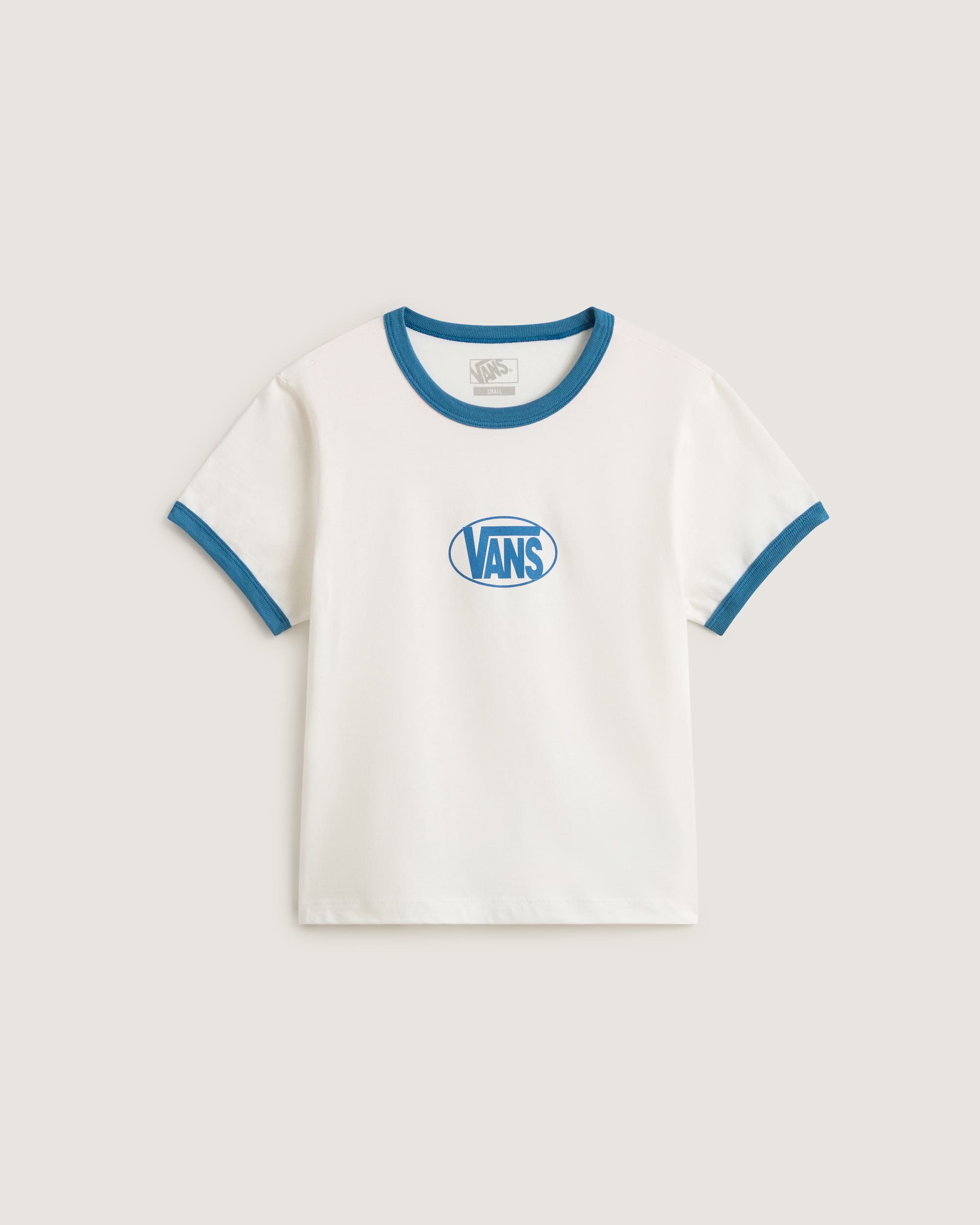 Tshirt Circle V Ringer VANS Blanc HERO
