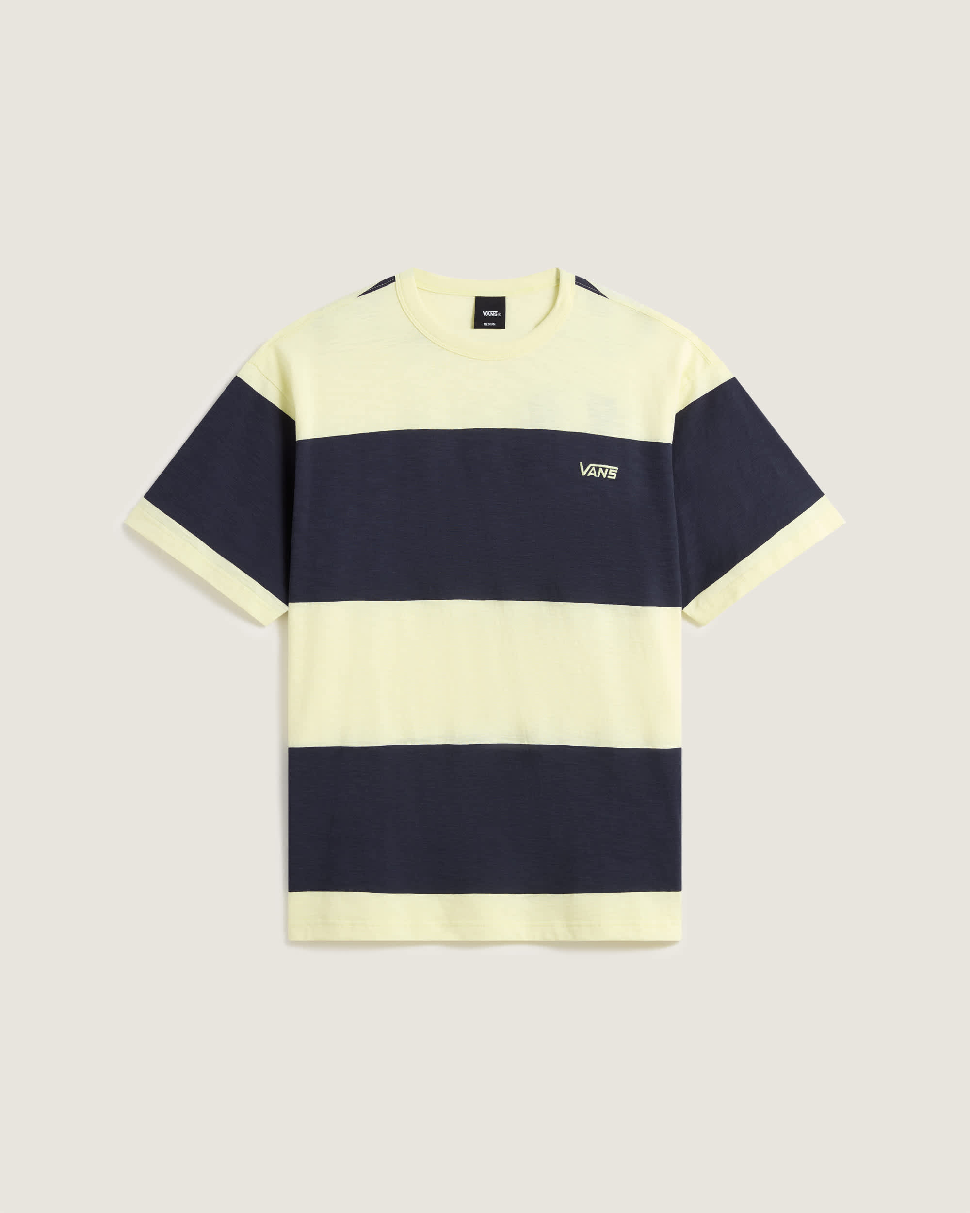 Slubby Stripe SS Tee Soft Citrine VANS hero