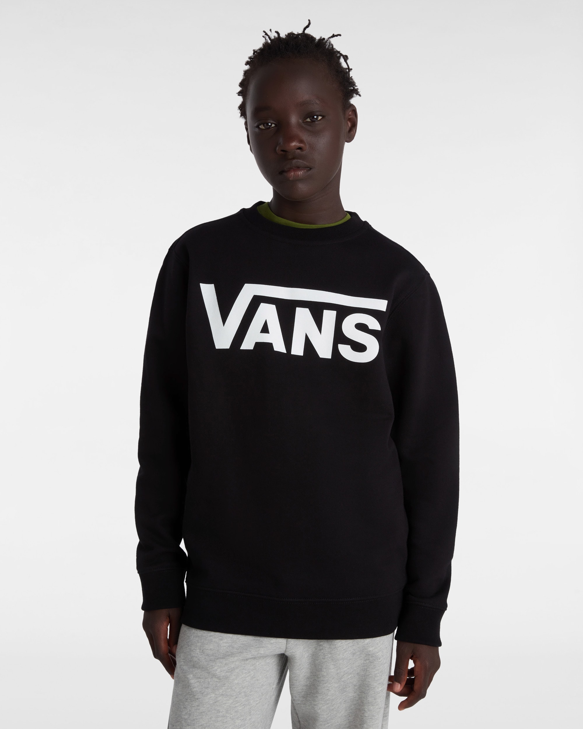 Sweatshirt Vans Classic II Crew Enfant 814 ans VANS Noir ALT5