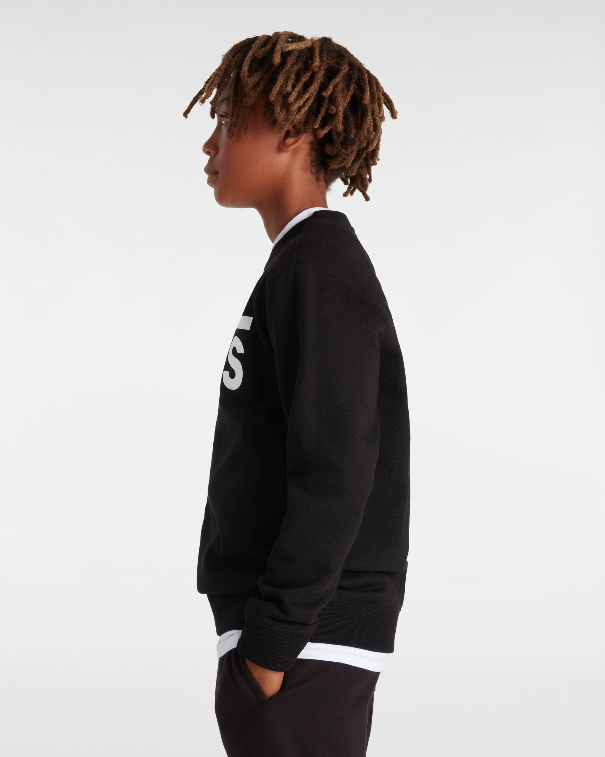 Sweatshirt Vans Classic II Crew Enfant 814 ans VANS Noir ALT8